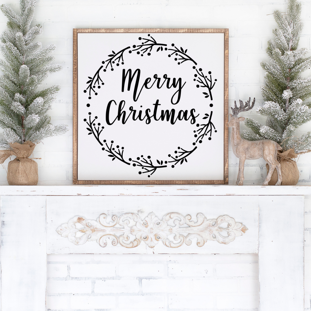 Weihnachtsschild ''Merry Christmas''