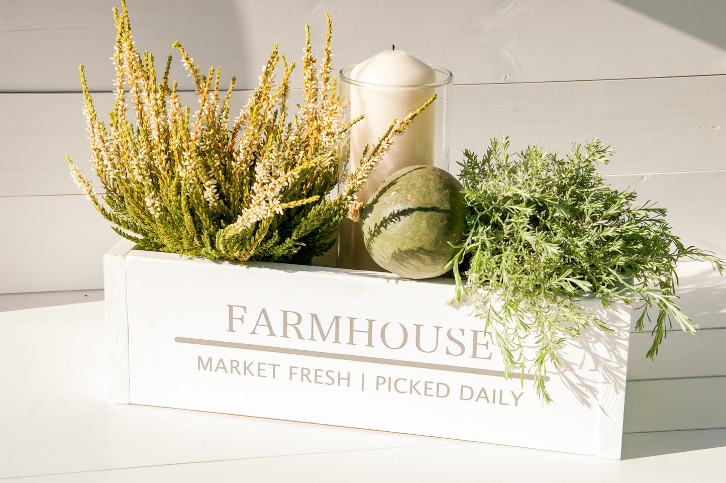 Dekokiste im Farmhouse Stil ''Market Fresh Produce''