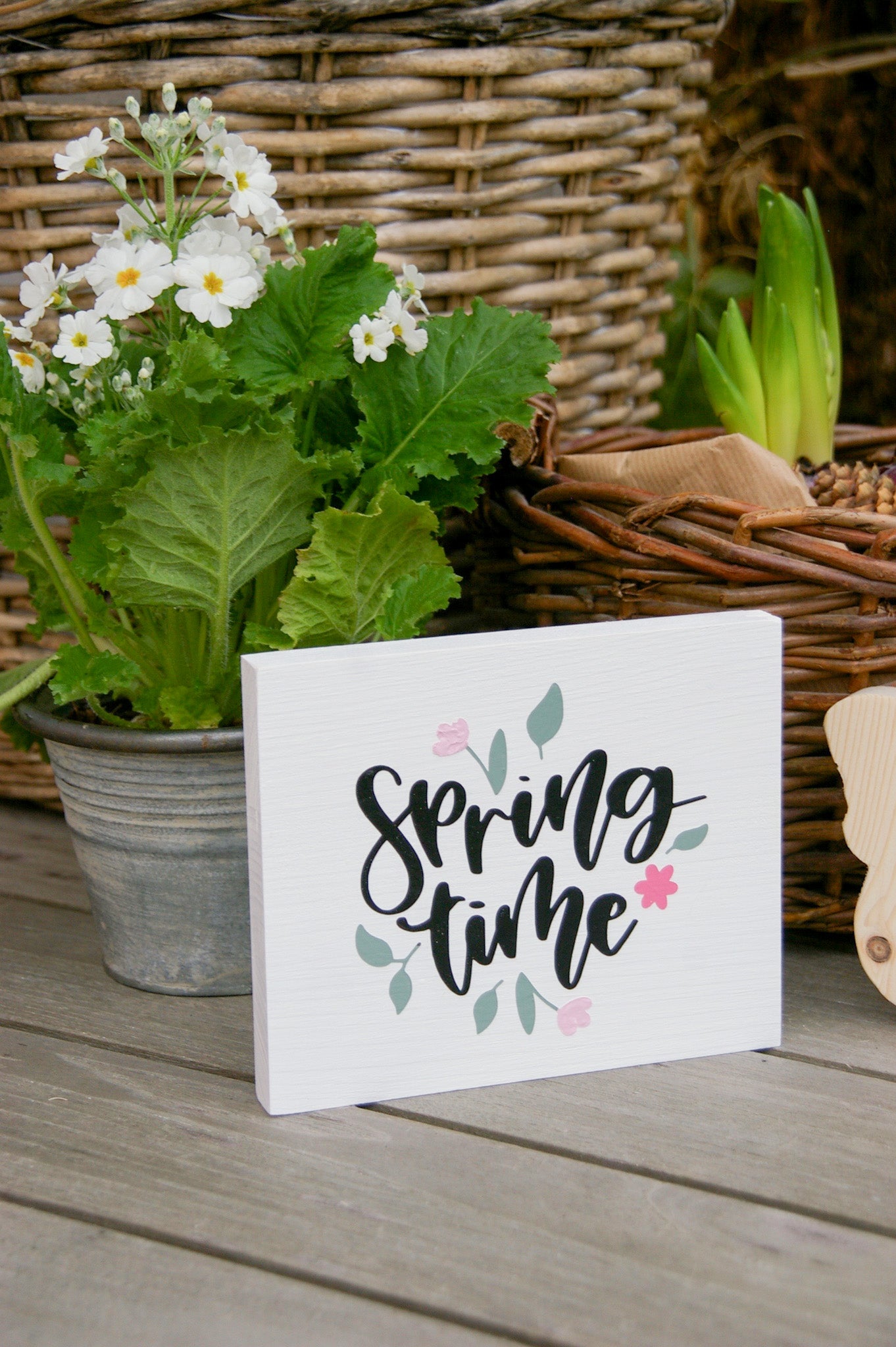Spring Time Holzschild