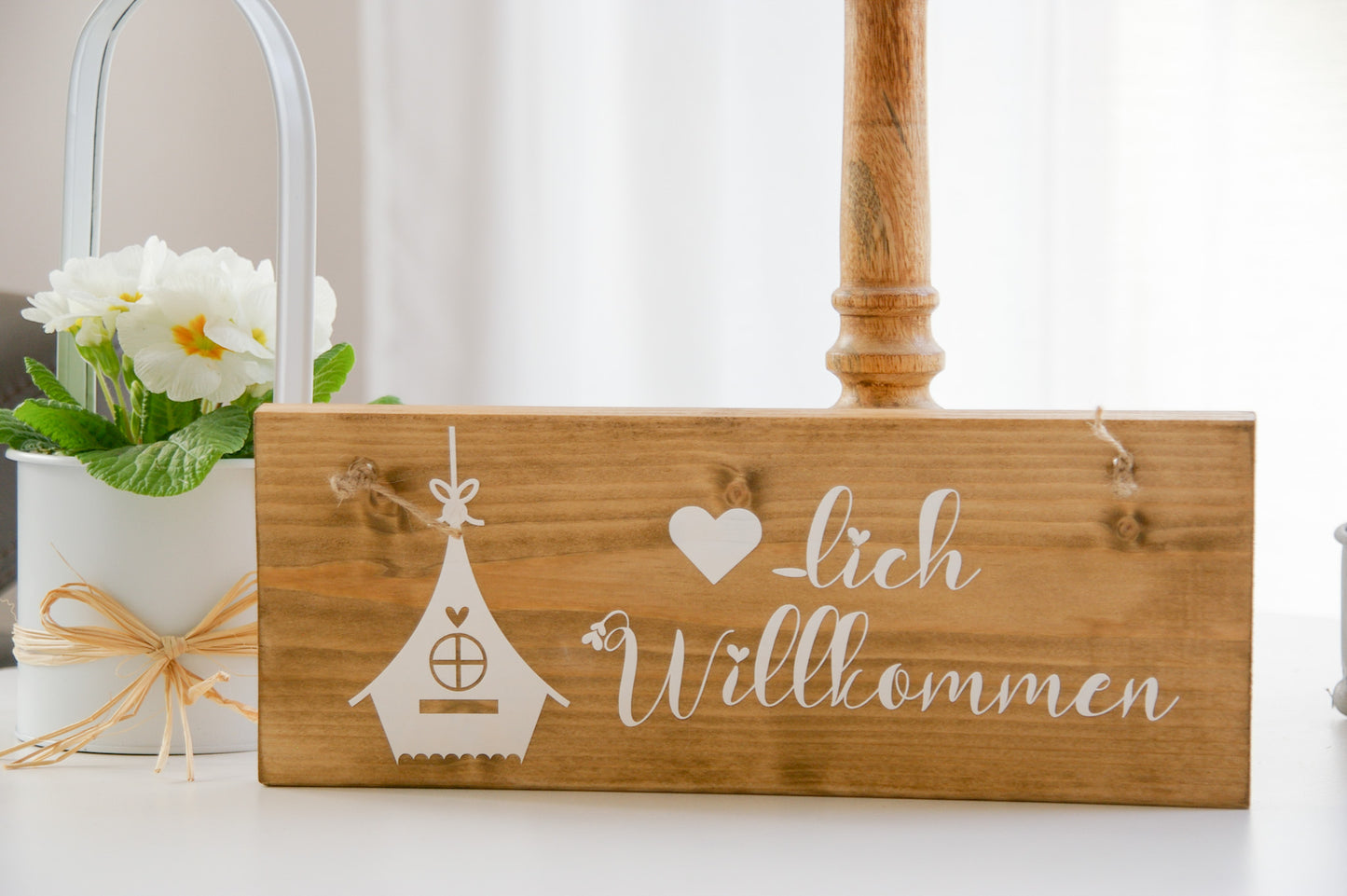Türschild ''Herzlich Willkommen''
