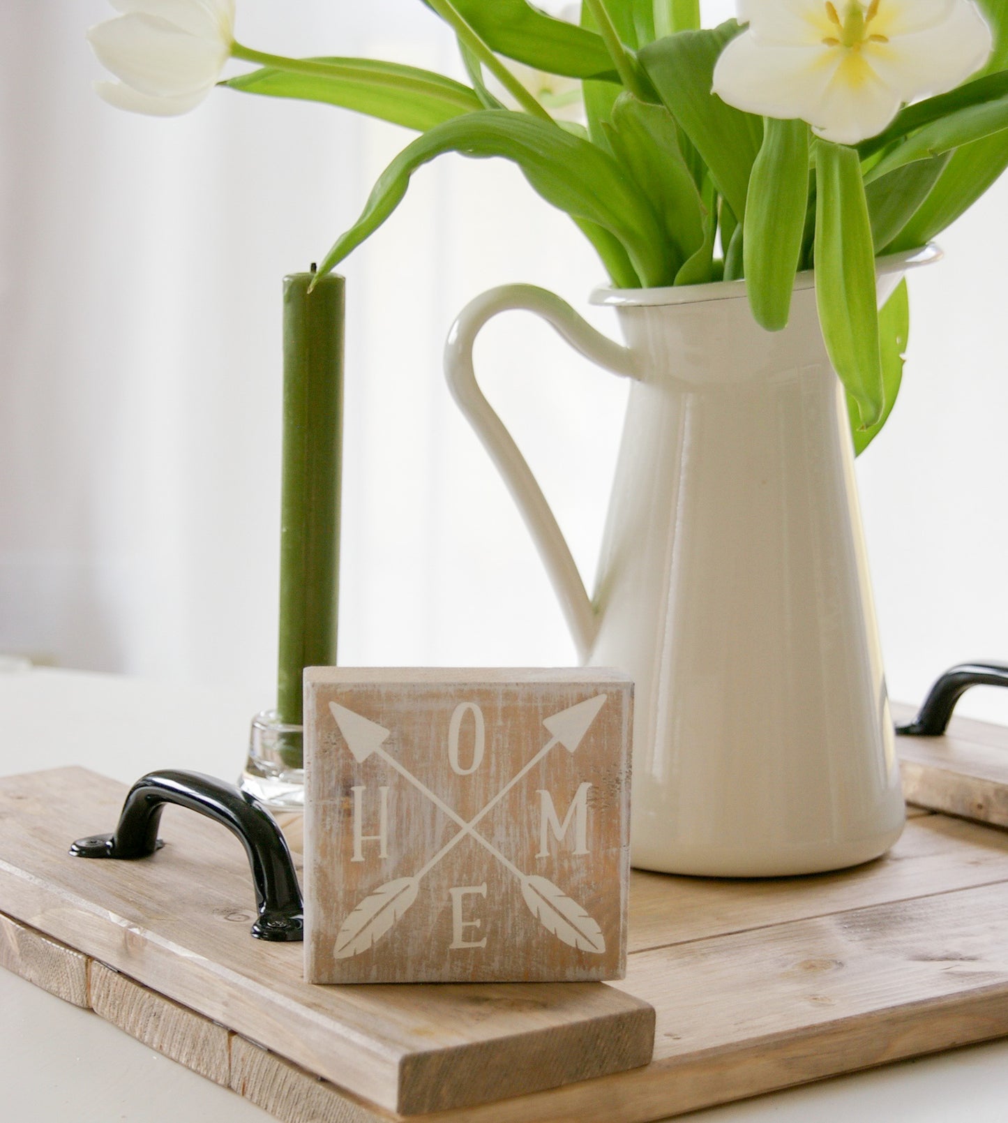 Minischild ''Home'' im Shabby-Look