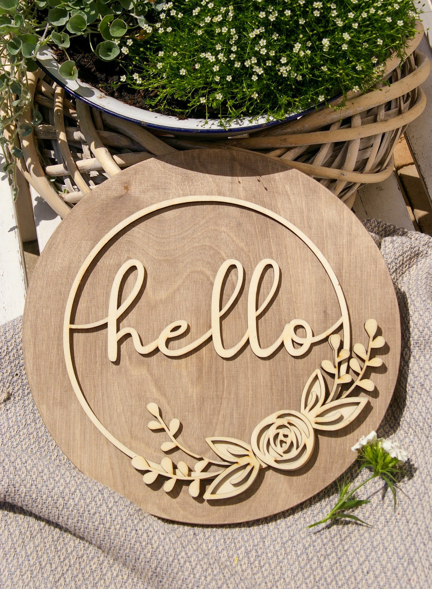 3D Willkommensschild ''Hello''
