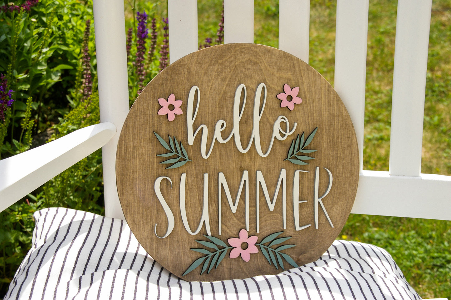 3D Sommerschild ''Hello Summer''