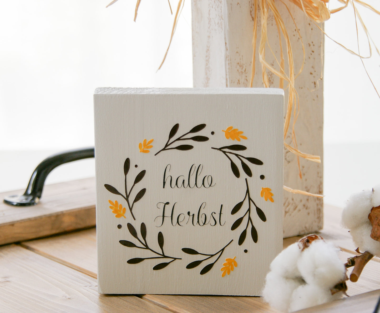 Miniblock ''Hallo Herbst'' mit Kranz