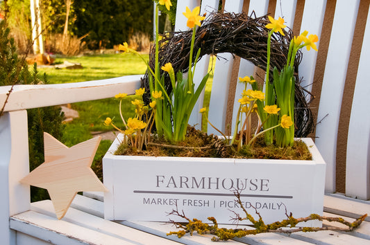 Dekokiste im Farmhouse Stil ''Market Fresh Produce''