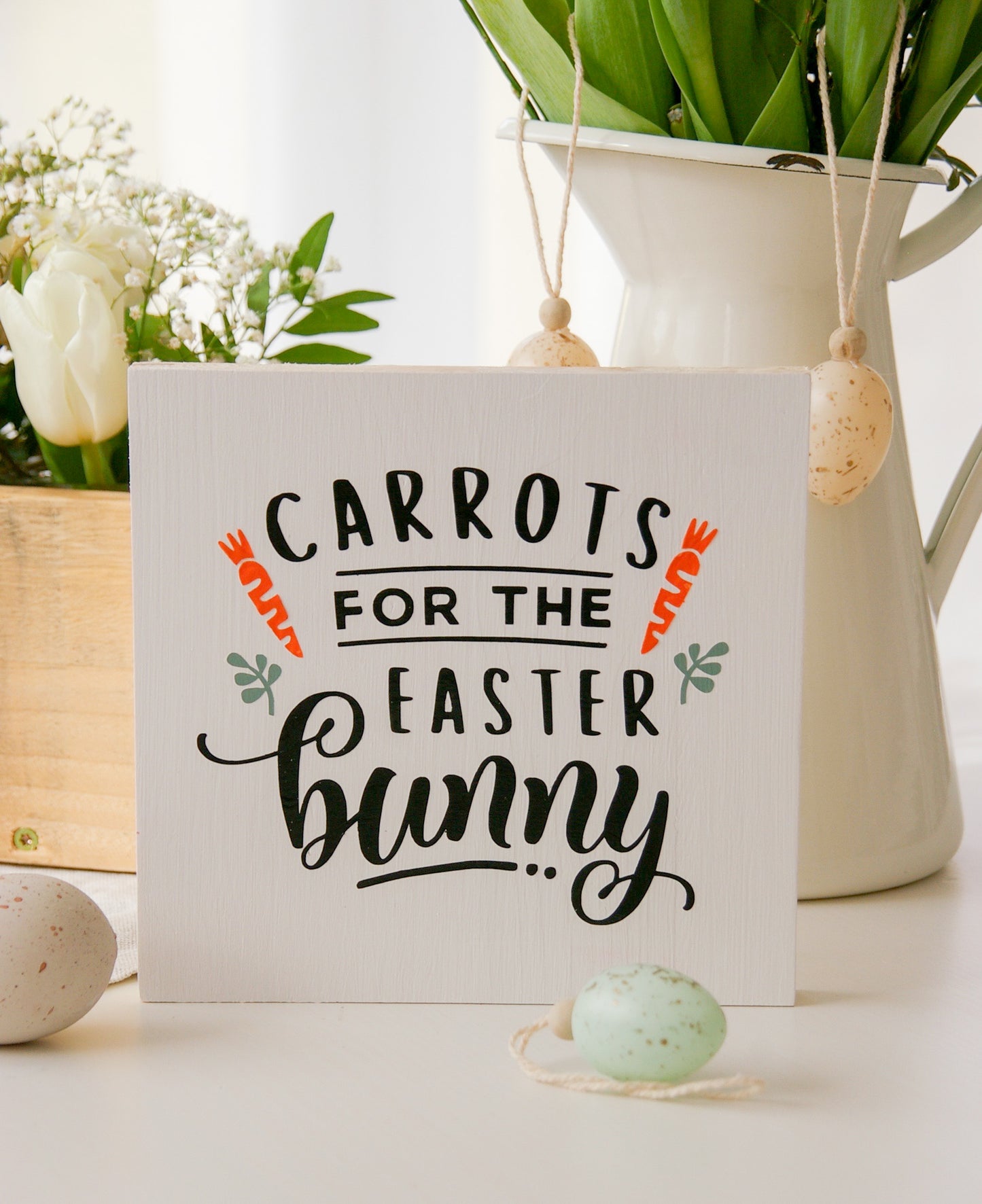 Osterschild ''Carrots for the Easter Bunny''