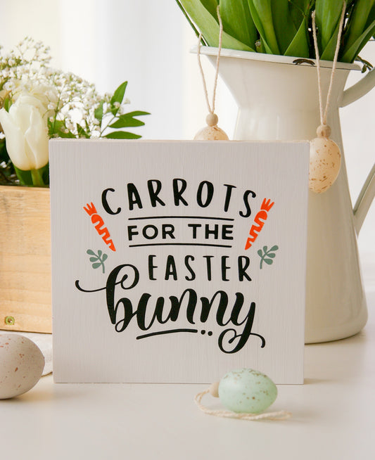 Osterschild ''Carrots for the Easter Bunny''