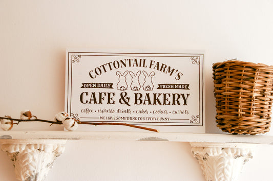 Osterschild ''Cottontail Farm's Cafe And Bakery''