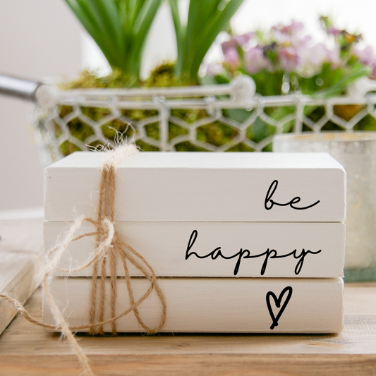 Mini-Buch-Stapel mit Spruch, personalisierbar